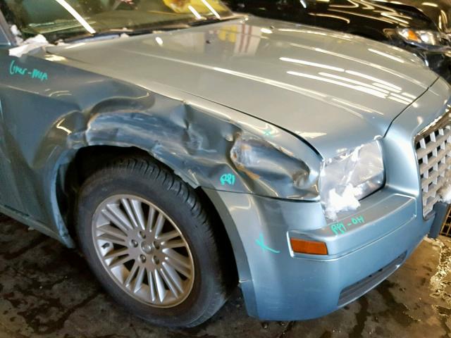 2C3KA43D79H504974 - 2009 CHRYSLER 300 LX BLUE photo 9