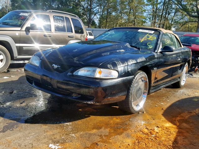 1FALP45X8TF184617 - 1996 FORD MUSTANG GT BLACK photo 2