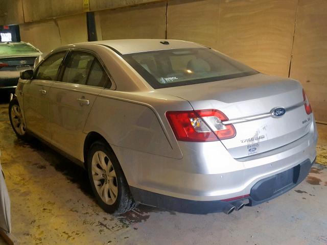 1FAHP2HW5BG182233 - 2011 FORD TAURUS SEL SILVER photo 3