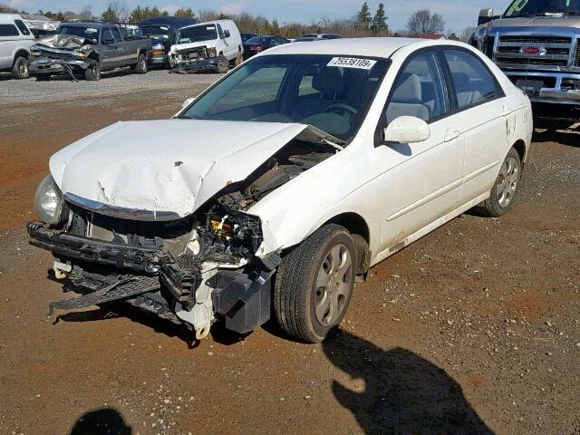 KNAFE221X95601247 - 2009 KIA SPECTRA EX WHITE photo 2