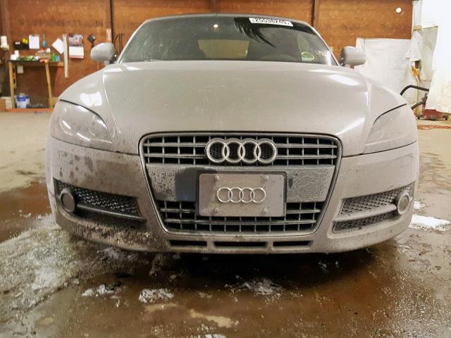 TRUMF38JX81002994 - 2008 AUDI TT 2.0T SILVER photo 9