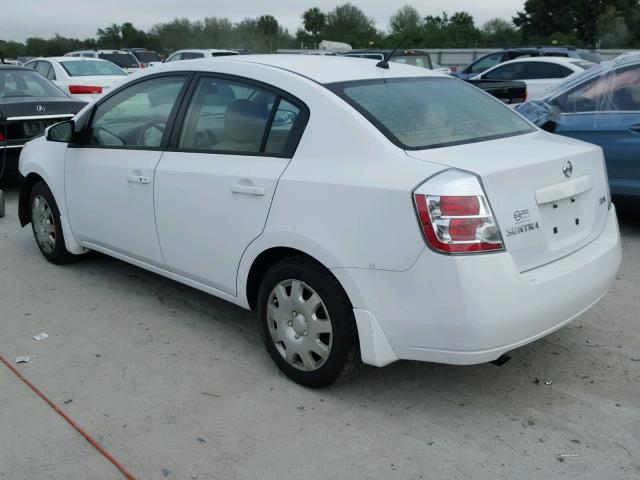 3N1AB61E67L635364 - 2007 NISSAN SENTRA 2.0 WHITE photo 3