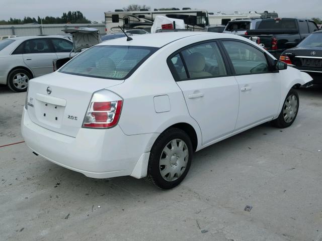 3N1AB61E67L635364 - 2007 NISSAN SENTRA 2.0 WHITE photo 4