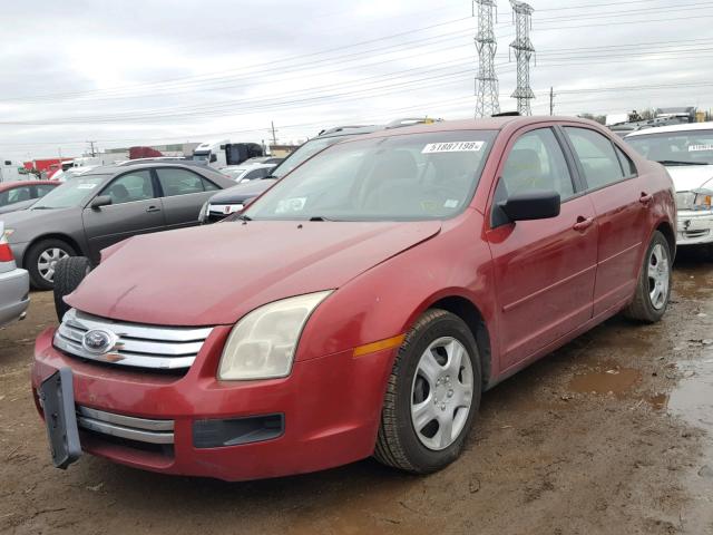 3FAHP06Z47R101840 - 2007 FORD FUSION S RED photo 2