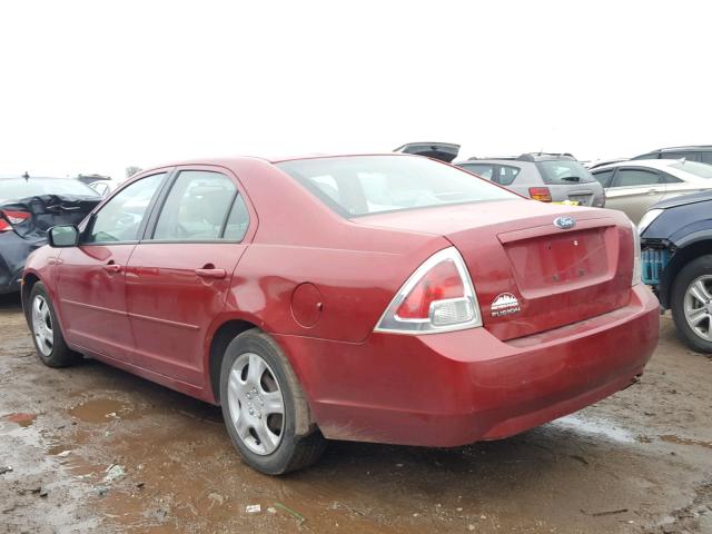 3FAHP06Z47R101840 - 2007 FORD FUSION S RED photo 3