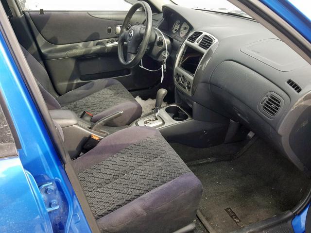 JM1BJ225231140351 - 2003 MAZDA PROTEGE DX BLUE photo 5