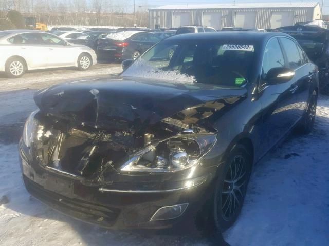 KMHGC46F29U034998 - 2009 HYUNDAI GENESIS 4. BLACK photo 2