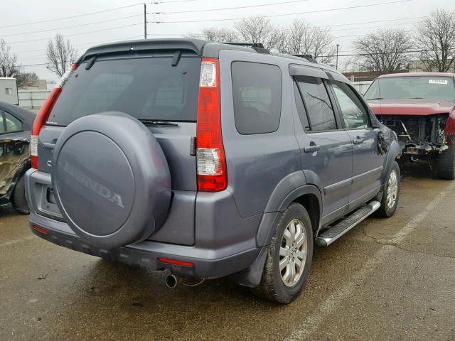 JHLRD78965C028384 - 2005 HONDA CR-V SE GRAY photo 4