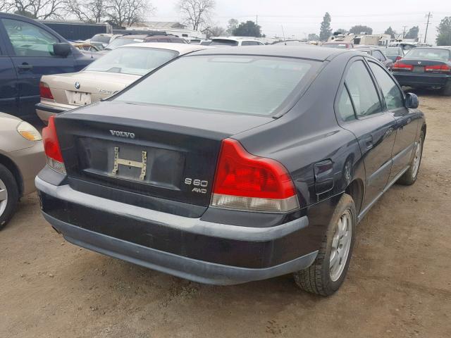 YV1RH58D922129358 - 2002 VOLVO S60 2.5T BLACK photo 4