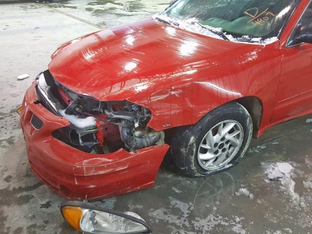 1G2NF52E14C134907 - 2004 PONTIAC GRAND AM S RED photo 10