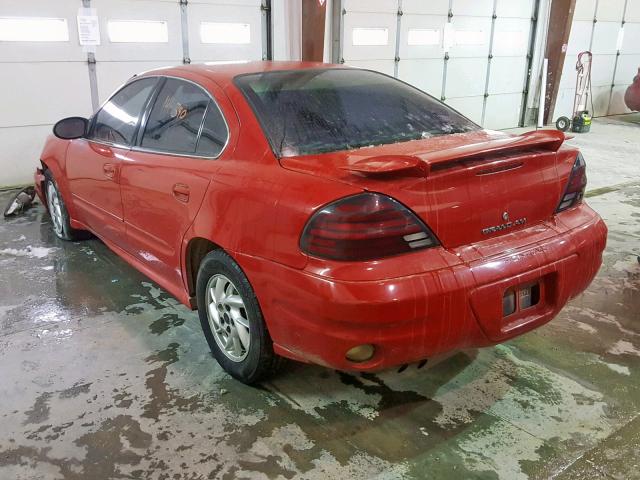 1G2NF52E14C134907 - 2004 PONTIAC GRAND AM S RED photo 3