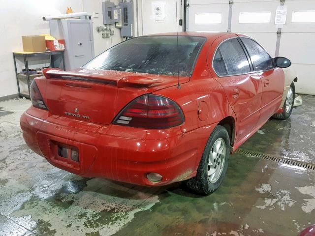 1G2NF52E14C134907 - 2004 PONTIAC GRAND AM S RED photo 4