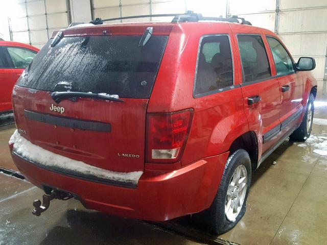 1J4GR48K25C508150 - 2005 JEEP GRAND CHER RED photo 4