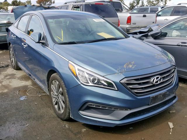 5NPE34AF6FH165778 - 2015 HYUNDAI SONATA SPO GRAY photo 1