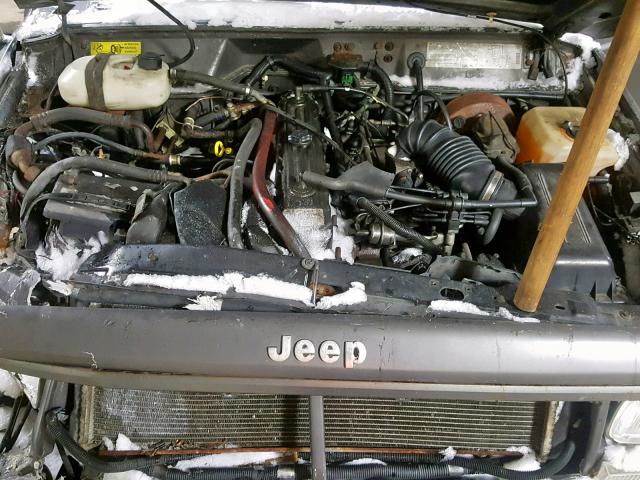 1J7FT66L1LL109721 - 1990 JEEP COMANCHE E GRAY photo 7