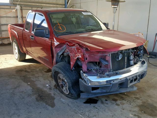 1GTDS196158174774 - 2005 GMC CANYON MAROON photo 1