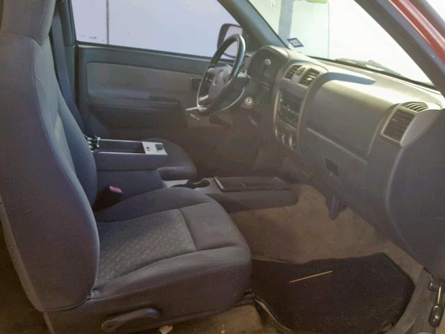 1GTDS196158174774 - 2005 GMC CANYON MAROON photo 5