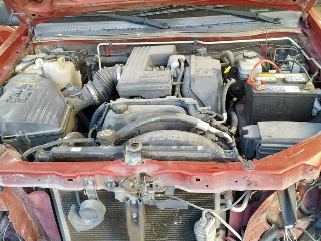 1GTDS196158174774 - 2005 GMC CANYON MAROON photo 7