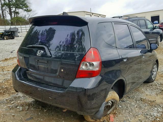 JHMGD38477S011327 - 2007 HONDA FIT BLACK photo 9