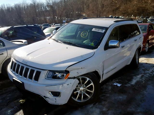 1C4RJFBG6EC294544 - 2014 JEEP GRAND CHER WHITE photo 2