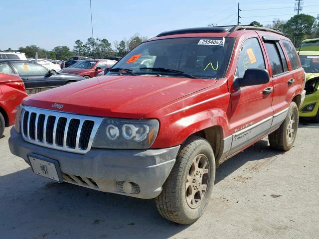 1J4G248SXYC102822 - 2000 JEEP GRAND CHER RED photo 2