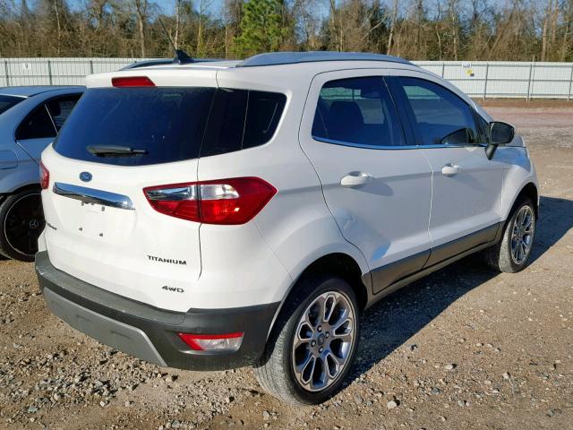 MAJ6P1WL7JC161738 - 2018 FORD ECOSPORT T WHITE photo 4