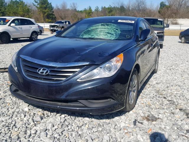 5NPEB4AC0EH881048 - 2014 HYUNDAI SONATA GLS BLUE photo 9