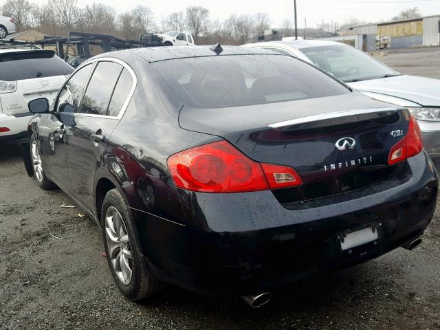 JNKCV61F09M050468 - 2009 INFINITI G37 BLACK photo 3