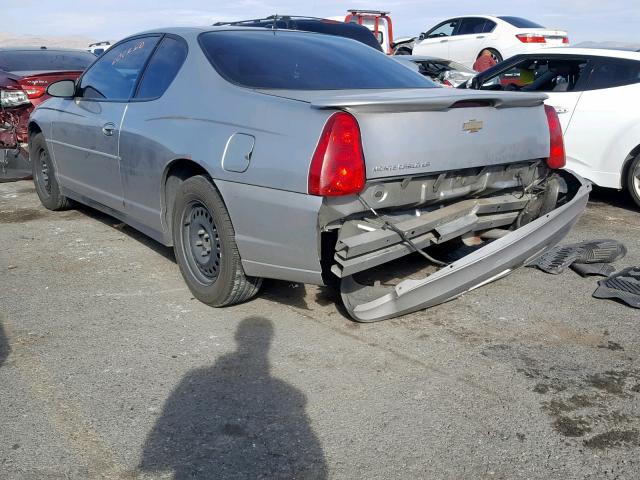 2G1WJ15K569246721 - 2006 CHEVROLET MONTE CARL SILVER photo 3