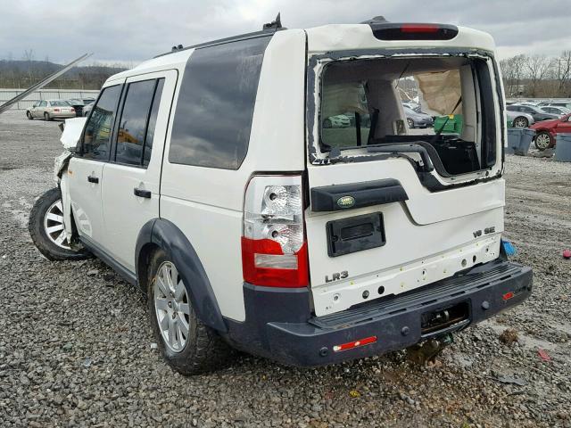 SALAE25426A390169 - 2006 LAND ROVER LR3 SE WHITE photo 3