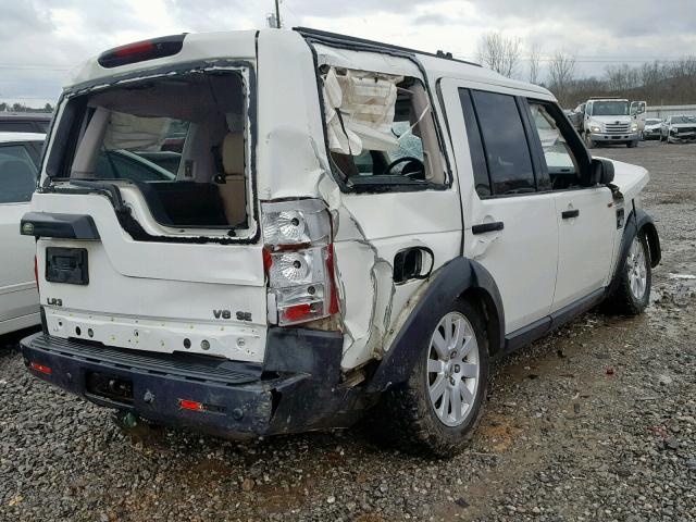 SALAE25426A390169 - 2006 LAND ROVER LR3 SE WHITE photo 4