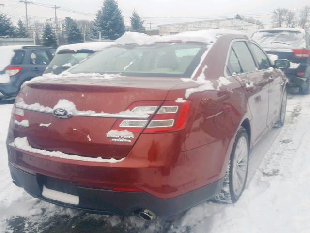 1FAHP2F87EG179861 - 2014 FORD TAURUS LIM RED photo 4