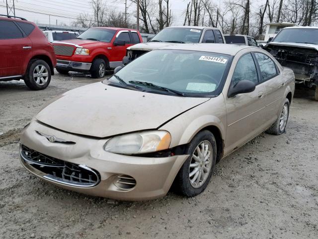 1C3AL46T43N513476 - 2003 CHRYSLER SEBRING LX TAN photo 2