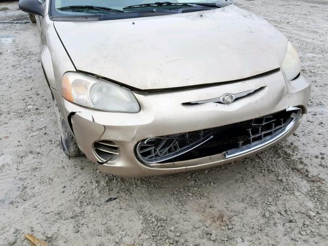 1C3AL46T43N513476 - 2003 CHRYSLER SEBRING LX TAN photo 9