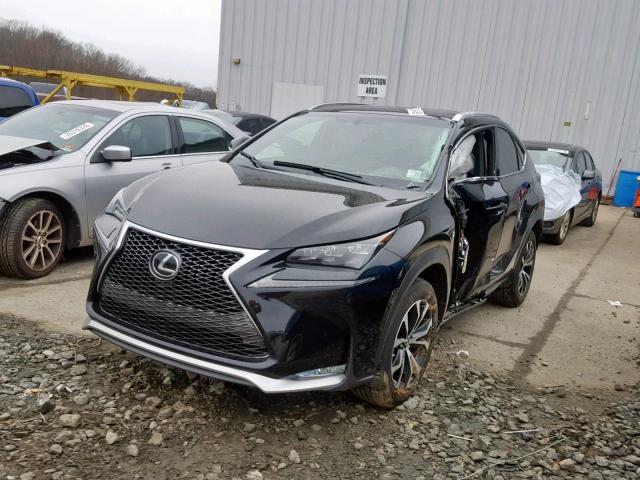 JTJBARBZ6H2110621 - 2017 LEXUS NX 200T BLACK photo 2