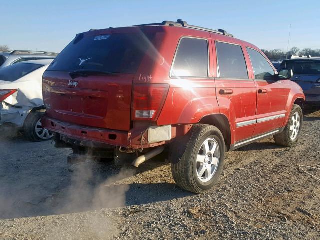 1J4PR4GK1AC117616 - 2010 JEEP GRAND CHER RED photo 4