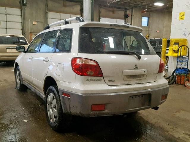 JA4LZ31F76U046671 - 2006 MITSUBISHI OUTLANDER WHITE photo 3