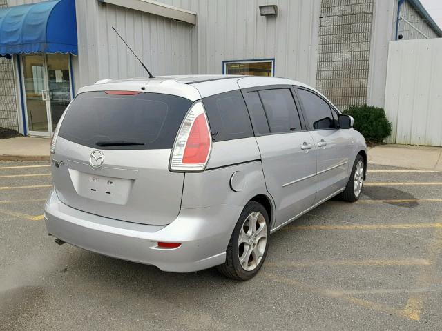 JM1CR29L190356076 - 2009 MAZDA 5 SILVER photo 4