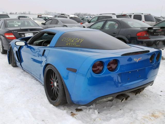 1G1YY26E885115883 - 2008 CHEVROLET CORVETTE Z BLUE photo 3