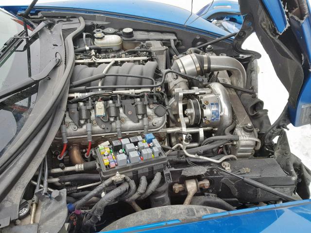 1G1YY26E885115883 - 2008 CHEVROLET CORVETTE Z BLUE photo 7