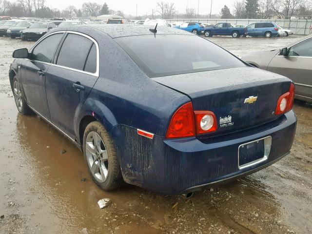 1G1ZH57B684270562 - 2008 CHEVROLET MALIBU 1LT BLUE photo 3