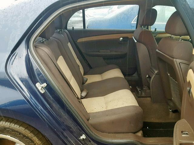 1G1ZH57B684270562 - 2008 CHEVROLET MALIBU 1LT BLUE photo 6