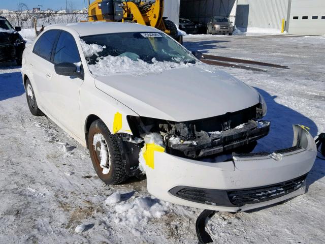 3VW2K7AJ7CM387406 - 2012 VOLKSWAGEN JETTA BASE WHITE photo 1