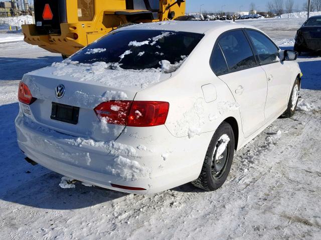 3VW2K7AJ7CM387406 - 2012 VOLKSWAGEN JETTA BASE WHITE photo 4