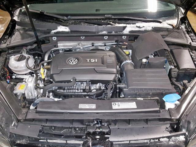 3VW117AUXGM066927 - 2016 VOLKSWAGEN GOLF S BLACK photo 7