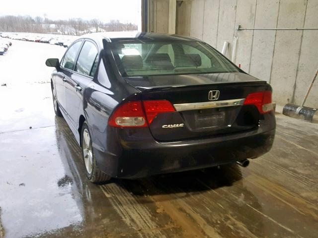 2HGFA15639H507544 - 2009 HONDA CIVIC LX-S 黑色 照片 3