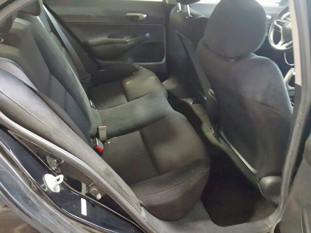 2HGFA15639H507544 - 2009 HONDA CIVIC LX-S 黑色 照片 6