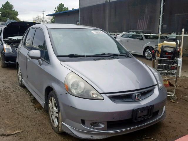 JHMGD38658S019946 - 2008 HONDA FIT SPORT SILVER photo 1