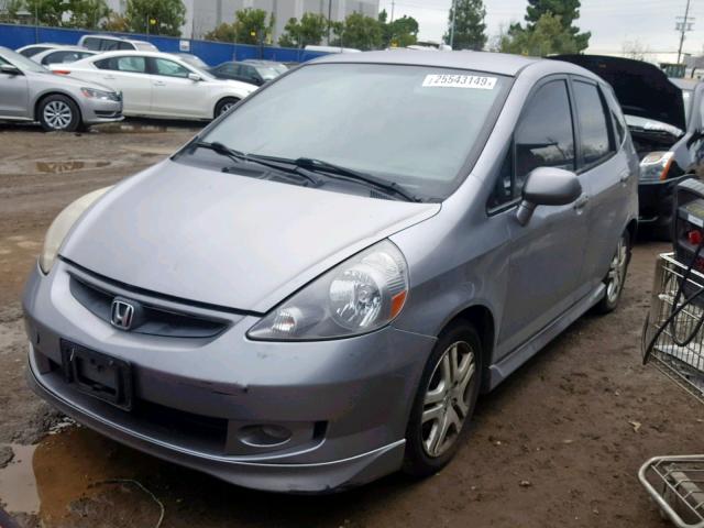 JHMGD38658S019946 - 2008 HONDA FIT SPORT SILVER photo 2