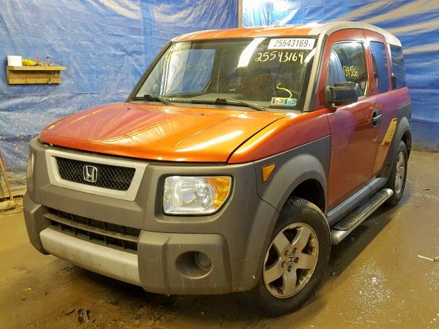 5J6YH28685L004474 - 2005 HONDA ELEMENT EX ORANGE photo 2